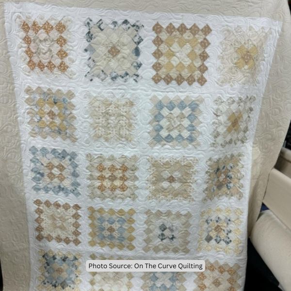 Neutral Quilt Idea from On The Curve Quilting