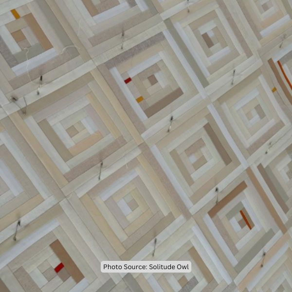 Neutral Quilt Idea from Solitude Owl