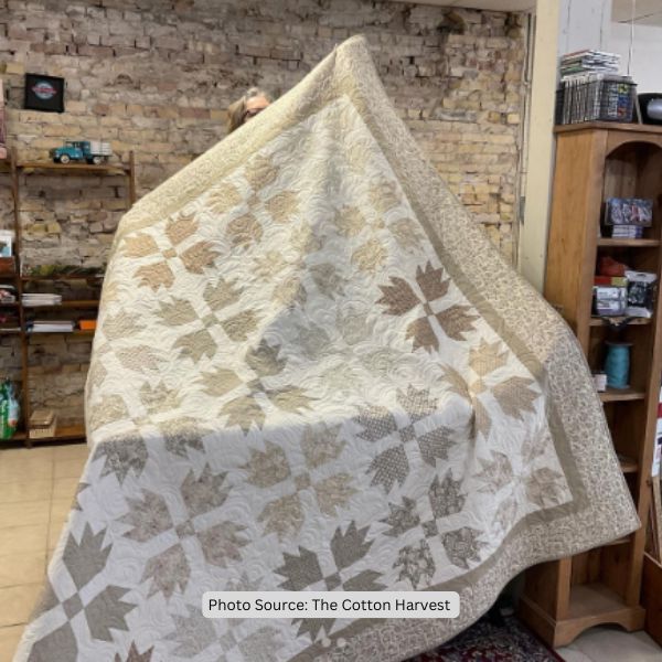 Neutral Quilt Idea from The Cotton Harvest