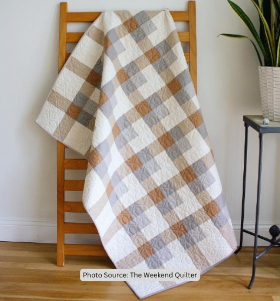 Neutral Quilt Idea from The Weekend Quilter