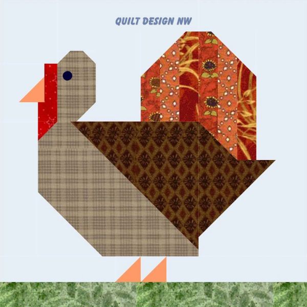 Patch Turkey Quilt Block Pattern - etsy