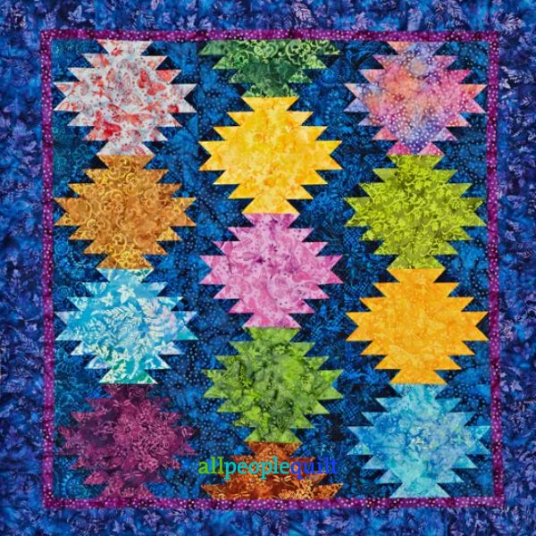 Peaks and Valleys - free quilt pattern