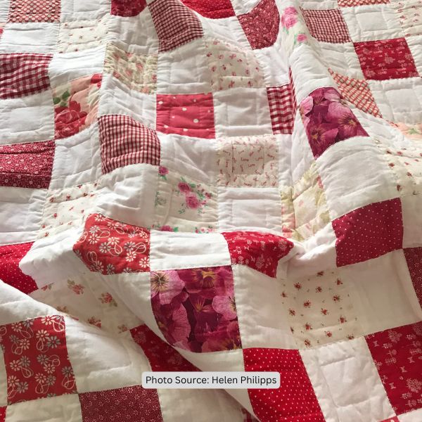 Red & White Checkerboard Quilt Pattern - etsy