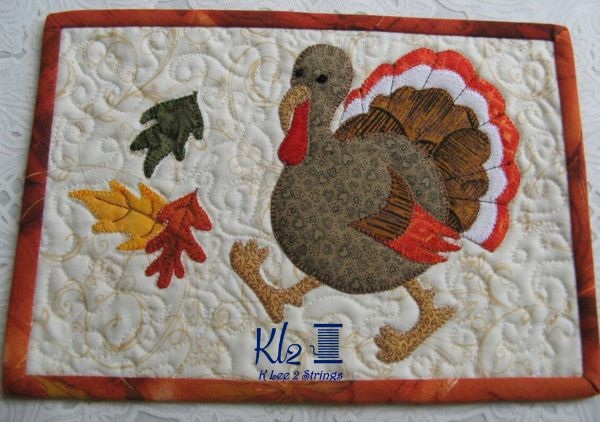 Run, Turkey, Run Mug Rug Quilt Pattern - etsy