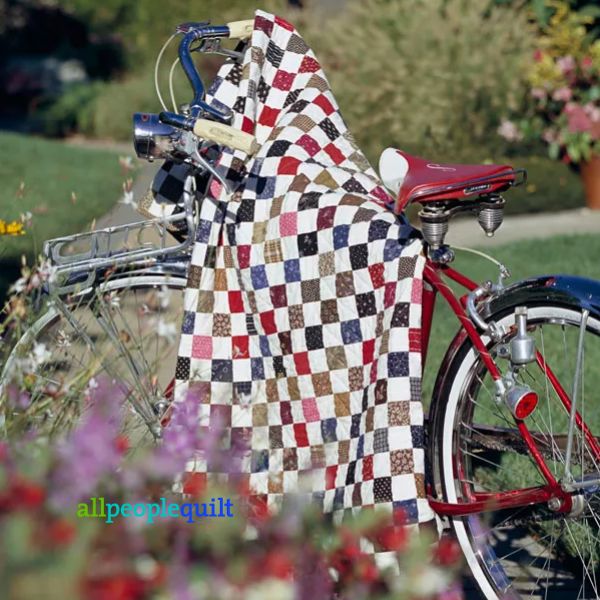 Scrappy Nine-Patch Checkerboard - free quilt pattern