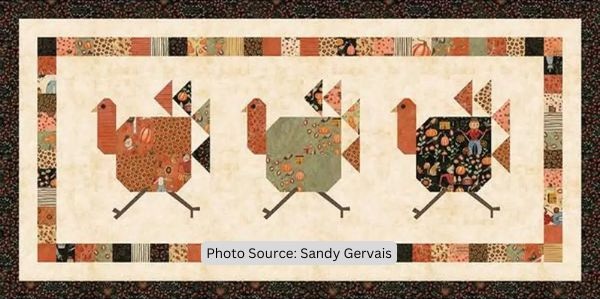 Stacker Turkey Trot Table Runner Quilt Pattern - etsy