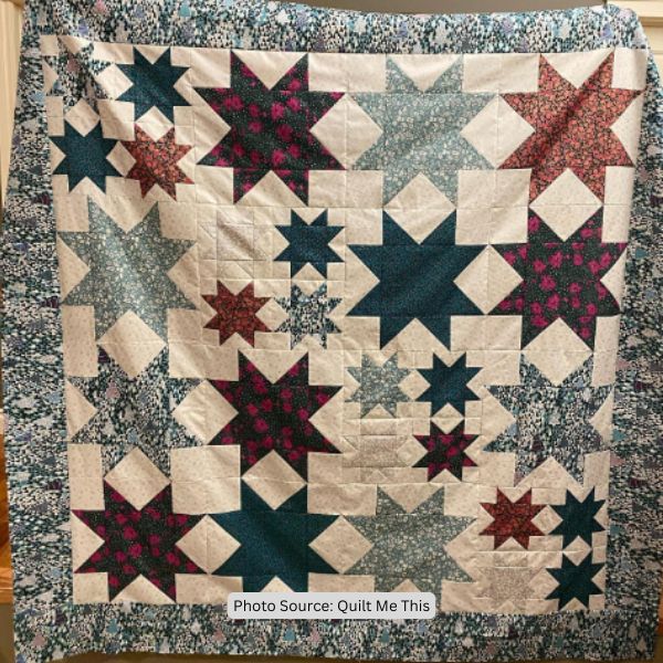 Starry Night Quilt Idea from Quilt Me This