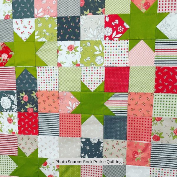 Starry Night Quilt Idea from Rock Prairie Quilting