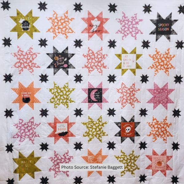 Starry Night Quilt Idea from Stefanie Baggett