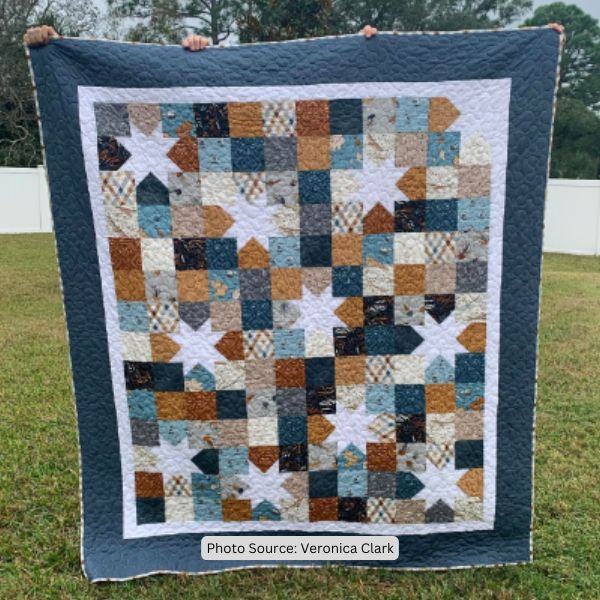 Starry Night Quilt Idea from Veronica Clark