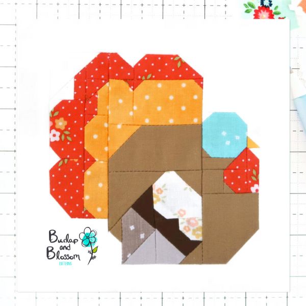 Thanksgiving Turkey Quilt Block Pattern - etsy
