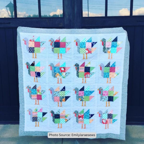 Turkey Quilt Idea from Emilylaraesews