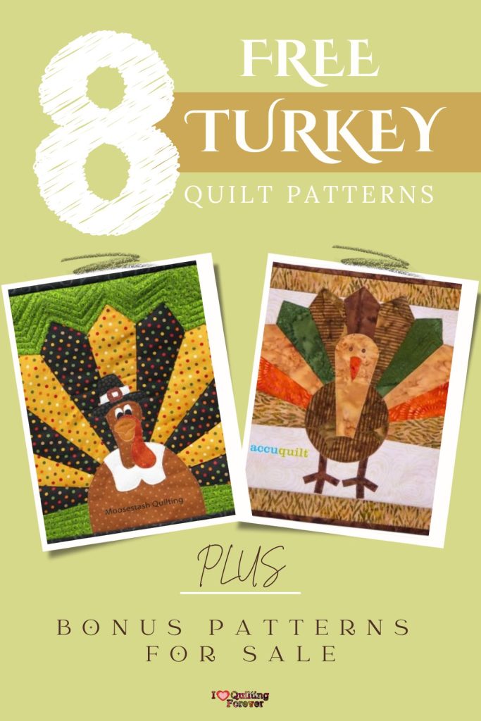 Turkey Quilt Patterns Roundup 4 ILQF Pinterest