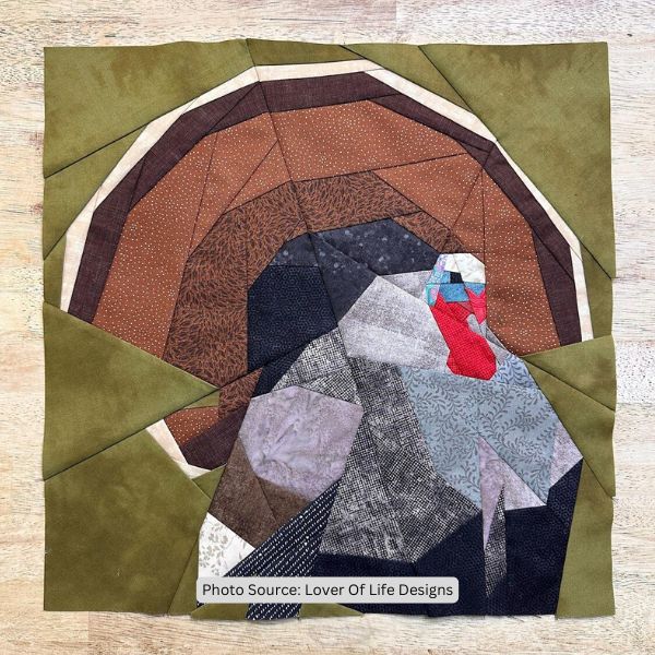 Wild Turkey Quilt Block Pattern - etsy