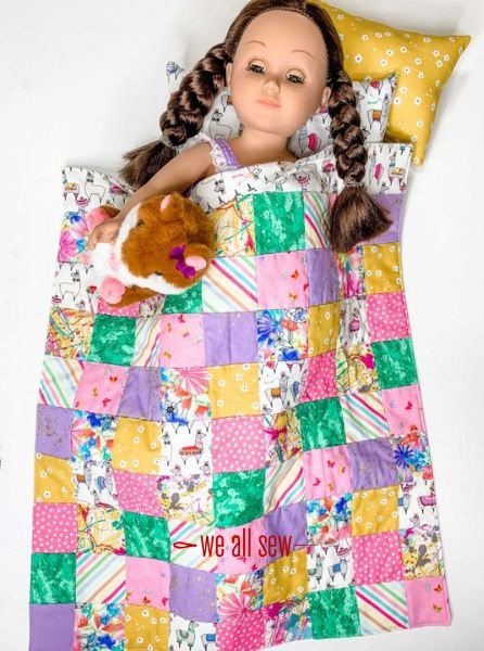 18” Doll Patchwork - free quilt pattern