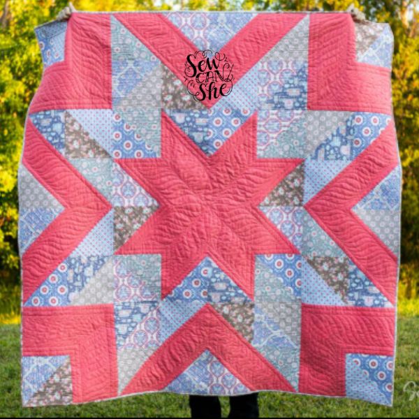 Big Star Quilt Idea from Sew Can She