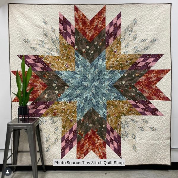 Big Star Quilt Idea from Tiny Stitch Quilt Shop
