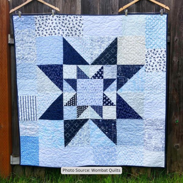 Big Star Quilt Idea from Wombat Quilts