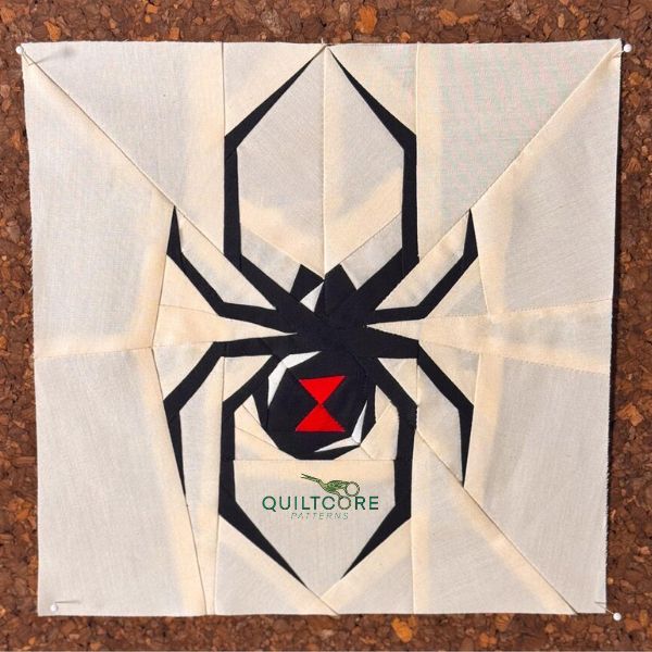 Black Widow Spider Quilt Block Pattern - etsy