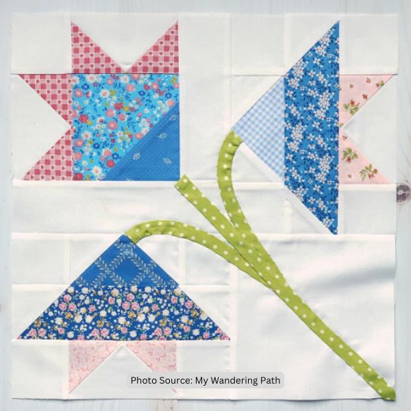 Carolina Lily Quilt Idea from My Wandering Path