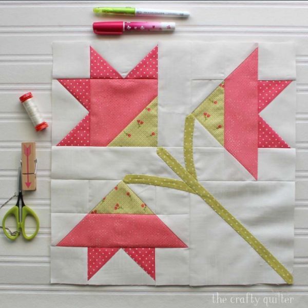 Carolina Lily Quilt Idea from The Crafty Quilter