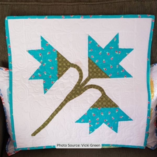 Carolina Lily Quilt Idea from Vicki Green