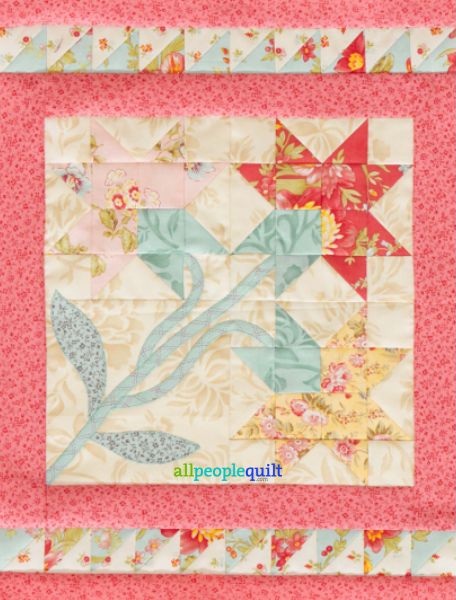 Carolina Lily Tabletop - free quilt pattern