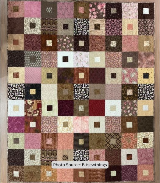 Cobblestone Quilt Idea from Bitsewthings