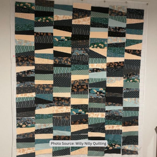 Cobblestone Quilt Idea from Willy Nilly Quilting