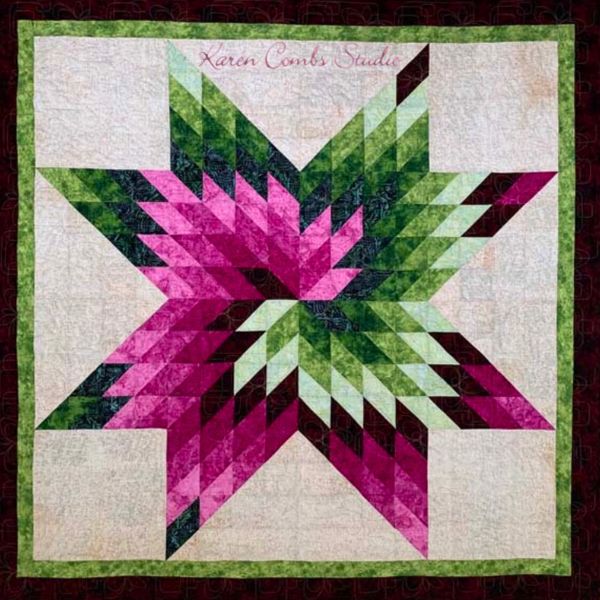 Delicate Duo Spiral Star Quilt Pattern - etsy