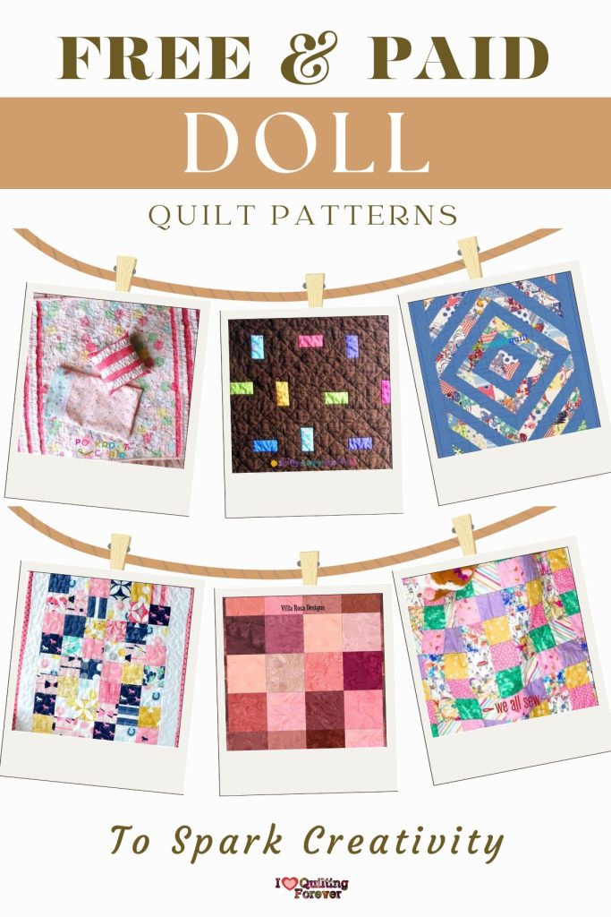 Doll Quilt Patterns Roundup 1 ILQF Pinterest