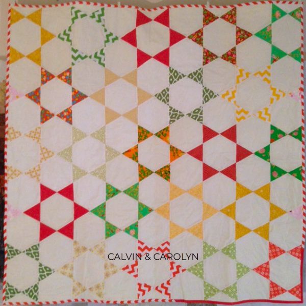 Easy Hexagon Star - free quilt pattern