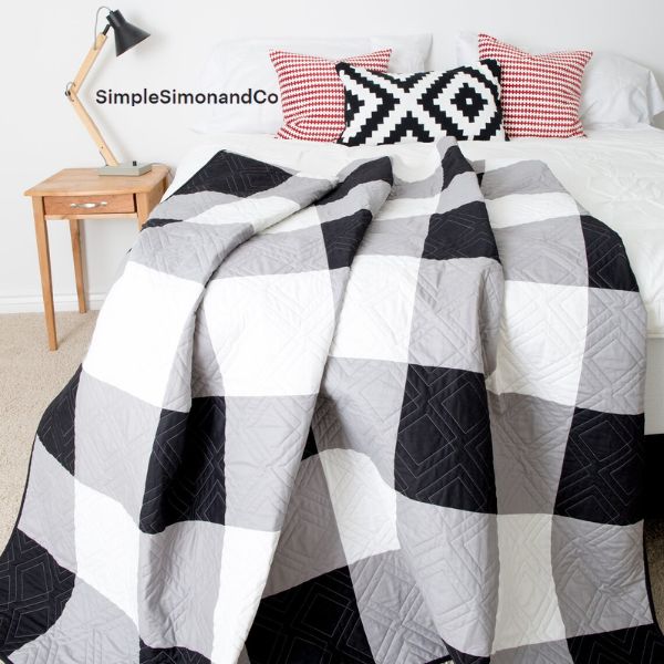 Giant Gingham Quilt Pattern - etsy