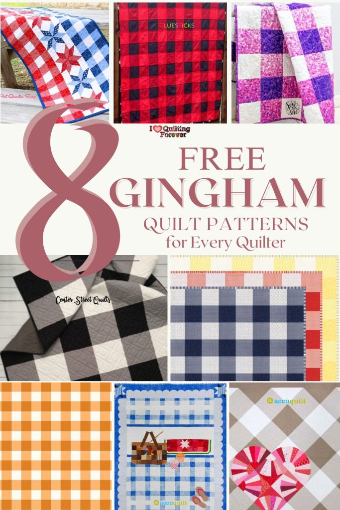 Gingham Quilt Patterns Roundup 2 ILQF Pinterest
