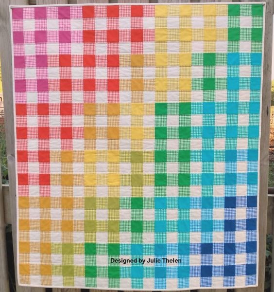 Gingham Rainbow Quilt Pattern - etsy