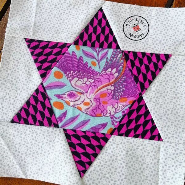 Hexagon Star FPP Quilt Block Pattern - etsy