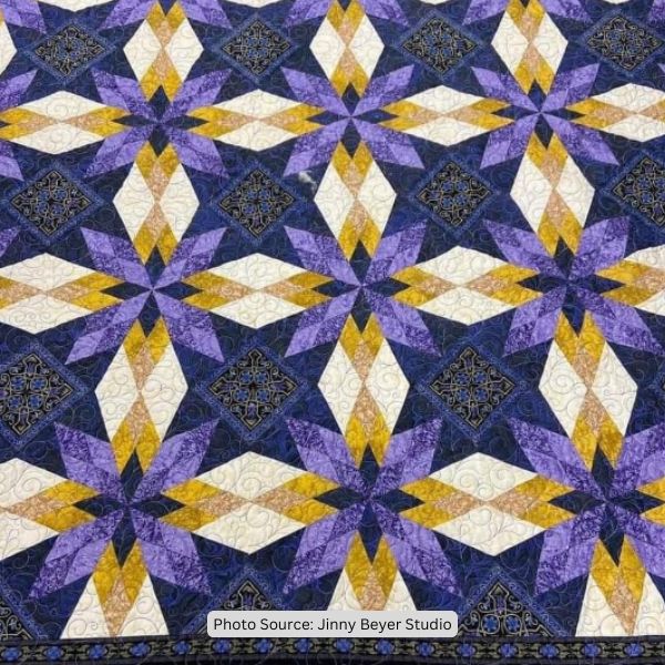Midnight Garden Quilt Idea from Jinny Beyer Studio