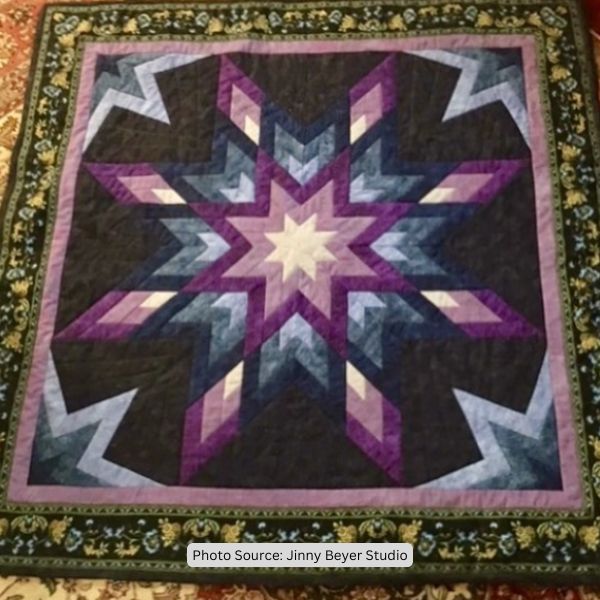 Midnight Garden Quilt Idea from JinnyBeyer Studio