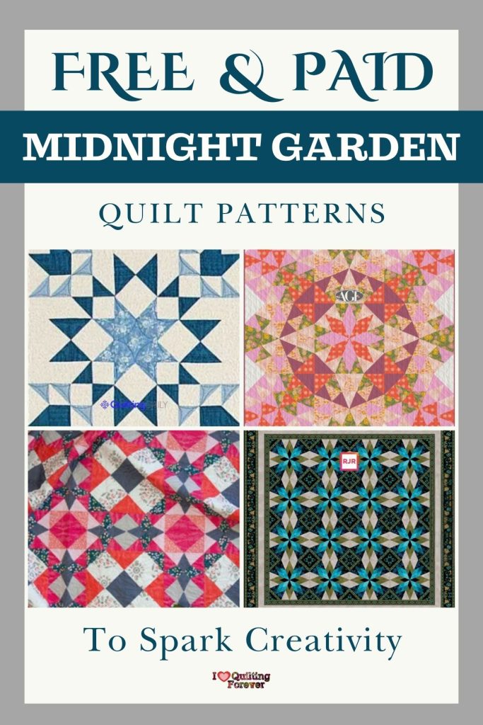 Midnight Garden Quilt Patterns Roundup 3 ILQF Pinterest