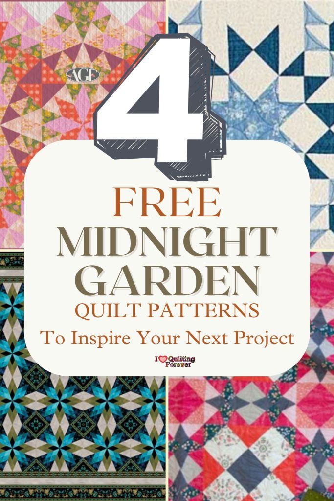 Midnight Garden Quilt Patterns Roundup 4 ILQF Pinterest