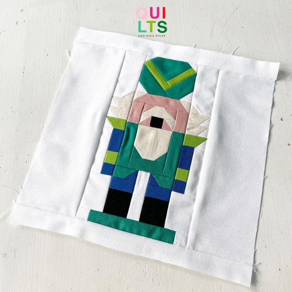 Nutcracker Christmas Quilt Block Pattern - etsy