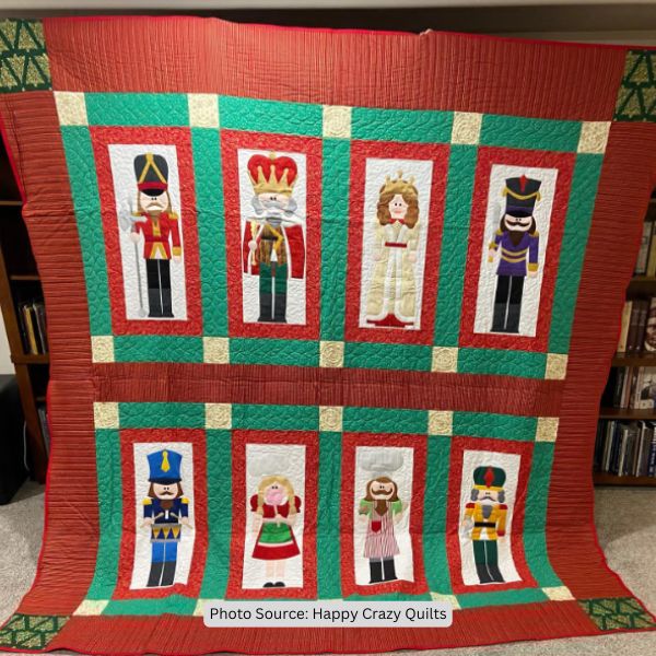 Nutcracker Quilt Idea from Happy Crazy Quilts