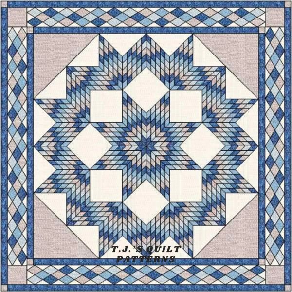 Queen Carpenter Star Quilt Pattern - etsy