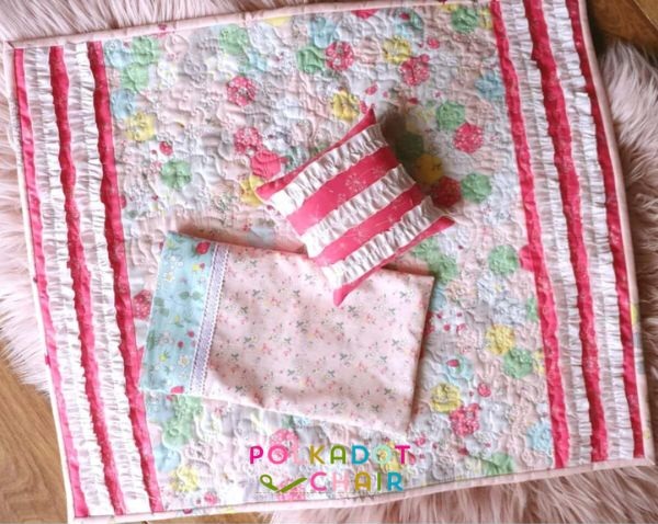 Ruffle Edge Doll Quilt - free quilt pattern