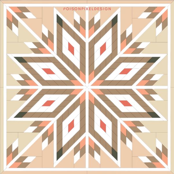 Sub Rosa Star Quilt Pattern - etsy