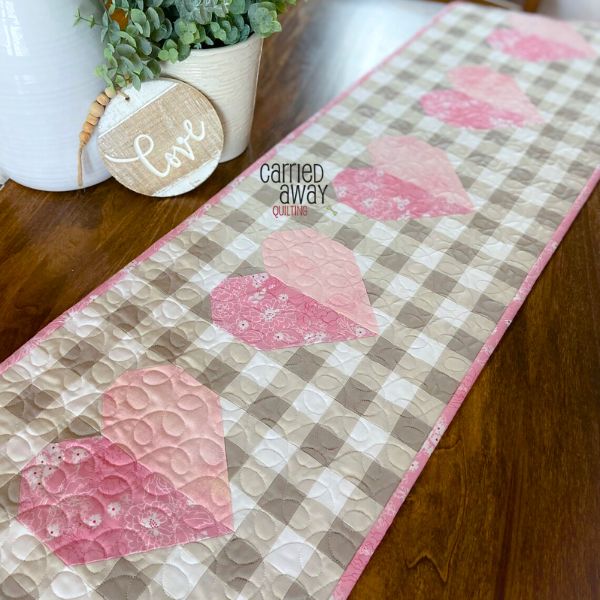Very Gingham Valentine Quilt Pattern -etsy