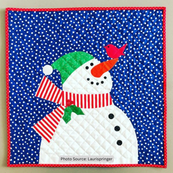 Christmas Pillow Quilt Idea from Laurispringer