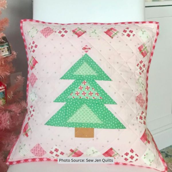Christmas Pillow Quilt Idea from Sew Jen Quilts