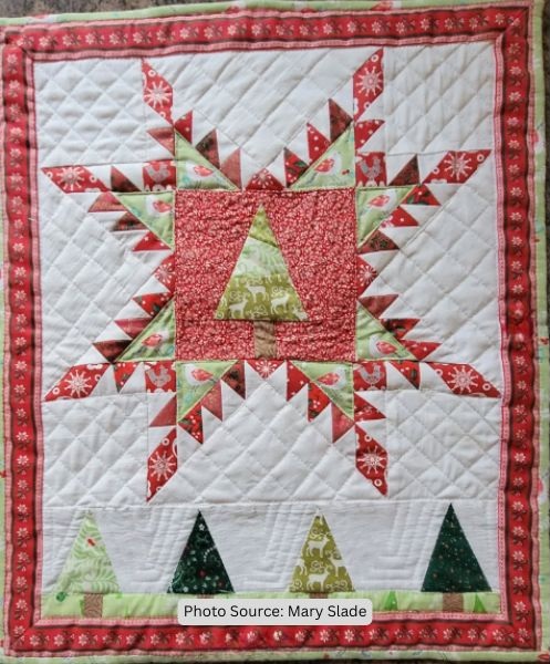 Christmas Star Quilt Idea from Mary Slade