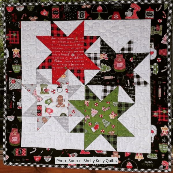 Christmas Star Quilt Idea from Shelly Kelly Quilts